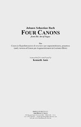 Four Canons from The Art of Fugue Concert Band sheet music cover